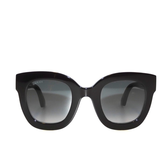 Gucci GG0208S 0208S 001 Black Gray Gradient Sunglasses 0208 main image 4